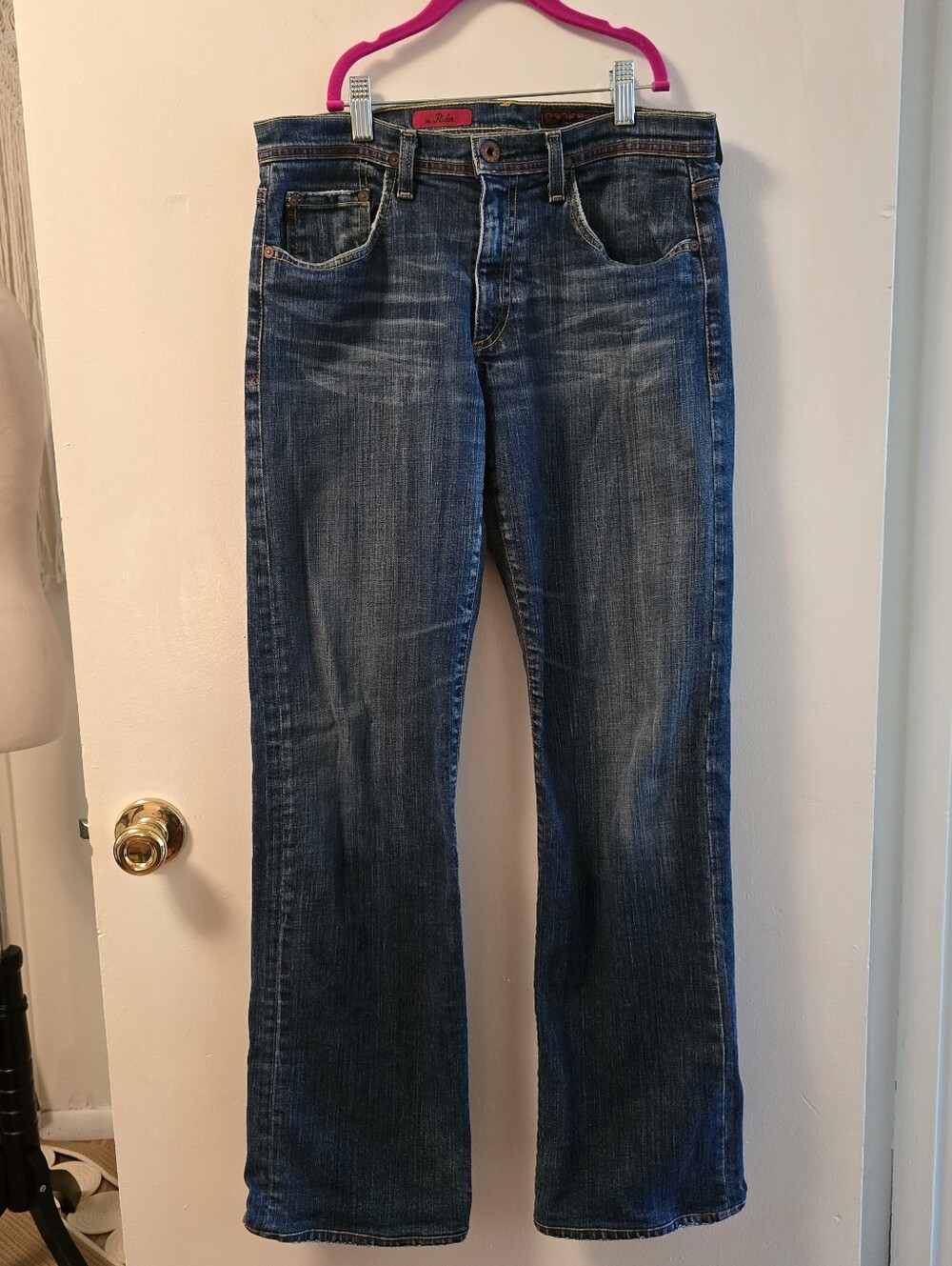 Ag Adriano Goldschmied Women's Bootcut Jeans in Dark Blue Wash